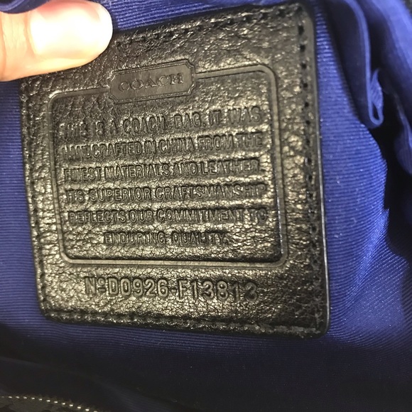 COACH Voyage Signature Zipup Tote/Diaper Bag Black - Picture 12 of 16